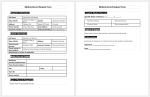 Medical Record Request Form