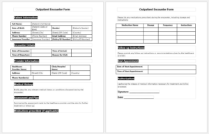 Outpatient Encounter Form