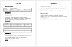 SOAP Note Template