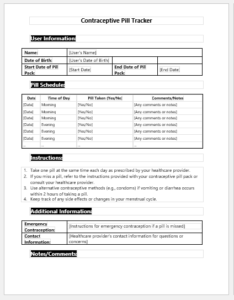 Contraceptive Pill Tracker