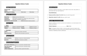 Digestion Distress Tracker