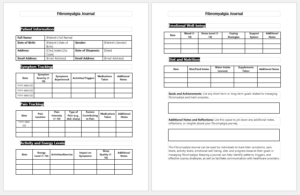 Fibromyalgia Journal Template