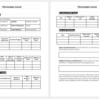 Fibromyalgia Journal Template