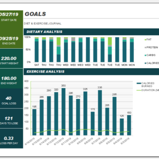 Workout log template