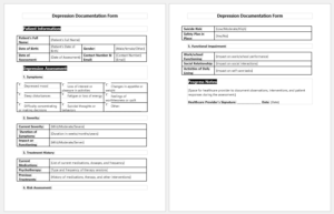 Depression Documentation Form