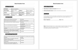 Blood Donation Form