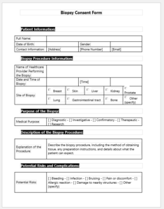 Biopsy Consent Form