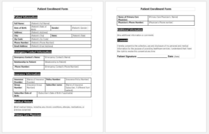 Patient Enrollment Form