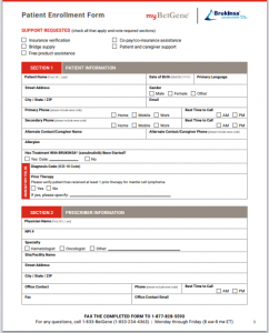 Patient Enrollment Form Template | Medical Forms