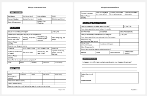 Allergy Assessment Form