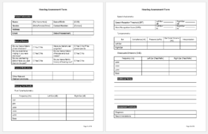 Hearing Assessment Form