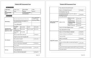 Pediatric ENT Assessment Form