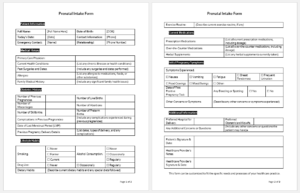 Prenatal Intake Form