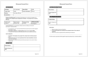 Ultrasound Consent Form