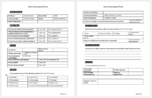 Voice Assessment Form