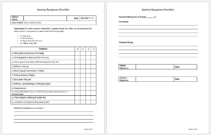 Anxiety Symptom Checklist