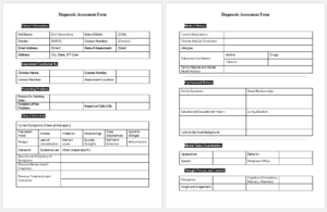 Diagnostic Assessment Form