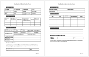 Medication Administration Form