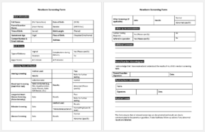 Newborn Screening Form