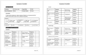 Symptom Checklist