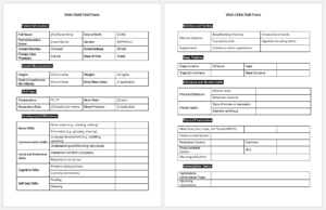 Well-Child Visit Form